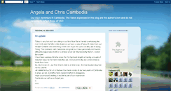 Desktop Screenshot of angelaandchriscambodia.blogspot.com