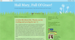 Desktop Screenshot of hailmaryfullofgrace-mt.blogspot.com