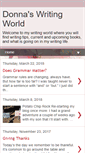 Mobile Screenshot of donnaswritingworld.blogspot.com