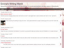 Tablet Screenshot of donnaswritingworld.blogspot.com
