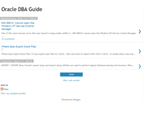 Tablet Screenshot of oracledba-guide.blogspot.com