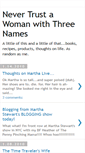 Mobile Screenshot of nevertrustawomanwiththreenames.blogspot.com