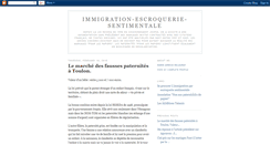 Desktop Screenshot of immigration-escroquerie-sentimentale.blogspot.com