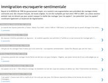 Tablet Screenshot of immigration-escroquerie-sentimentale.blogspot.com