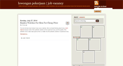 Desktop Screenshot of informasilowongankerja.blogspot.com