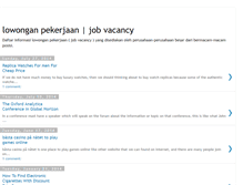 Tablet Screenshot of informasilowongankerja.blogspot.com