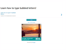 Tablet Screenshot of bubble-text.blogspot.com