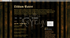 Desktop Screenshot of lithiumeaters.blogspot.com