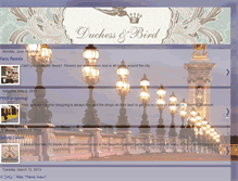 Tablet Screenshot of duchessandbird.blogspot.com