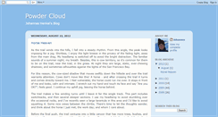 Desktop Screenshot of powdercloud.blogspot.com