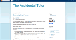 Desktop Screenshot of accidentaltutor.blogspot.com