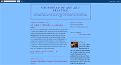 Desktop Screenshot of crossroadofartandpractice.blogspot.com