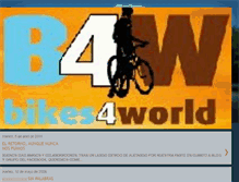 Tablet Screenshot of bikes4world.blogspot.com