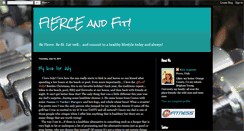 Desktop Screenshot of fierceandfit.blogspot.com