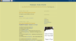 Desktop Screenshot of perks4pets.blogspot.com