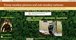 Desktop Screenshot of monkey-funny-pictures.blogspot.com