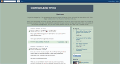 Desktop Screenshot of electricaladviceorillia.blogspot.com