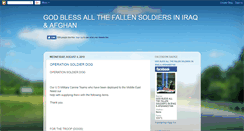 Desktop Screenshot of godblessallthefallensoldiers.blogspot.com