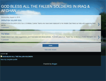 Tablet Screenshot of godblessallthefallensoldiers.blogspot.com