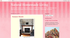 Desktop Screenshot of naturalhomemadeliving.blogspot.com