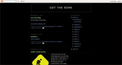 Desktop Screenshot of gotthebonk.blogspot.com