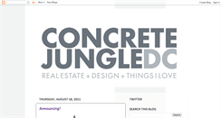 Desktop Screenshot of concretejungledc.blogspot.com