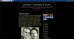 Desktop Screenshot of mickeycoburn.blogspot.com