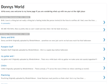 Tablet Screenshot of donnysworld.blogspot.com