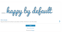 Tablet Screenshot of happybydefault.blogspot.com