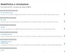 Tablet Screenshot of modellisticaesimulazione.blogspot.com