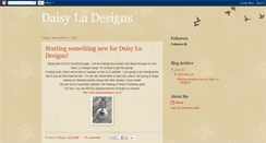 Desktop Screenshot of daisyludesigns.blogspot.com