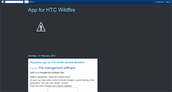 Desktop Screenshot of htcwildfirevn.blogspot.com