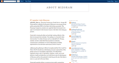 Desktop Screenshot of aboutmizoram.blogspot.com