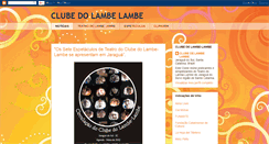 Desktop Screenshot of clubedelambelambe.blogspot.com