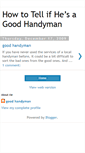 Mobile Screenshot of goodhandyman.blogspot.com