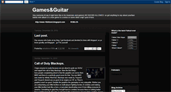 Desktop Screenshot of gamesandguitar.blogspot.com