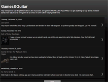 Tablet Screenshot of gamesandguitar.blogspot.com