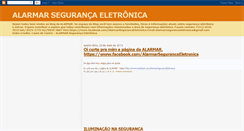 Desktop Screenshot of alarmarsegurancaeletronica.blogspot.com