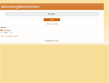 Tablet Screenshot of alisonbergblomjohnson.blogspot.com