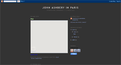 Desktop Screenshot of johnashberyinparis.blogspot.com