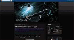 Desktop Screenshot of deadspace2keys.blogspot.com