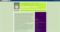 Desktop Screenshot of grandmascloset.blogspot.com
