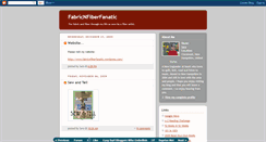 Desktop Screenshot of fabricnfiberfanatic.blogspot.com