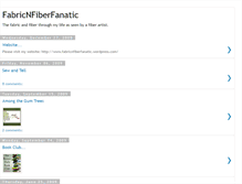 Tablet Screenshot of fabricnfiberfanatic.blogspot.com