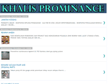 Tablet Screenshot of khalisprominanceblog.blogspot.com