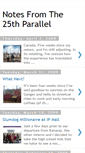 Mobile Screenshot of notesfromthe25thparallel.blogspot.com