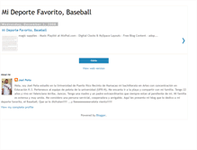 Tablet Screenshot of baseballmideportefav.blogspot.com