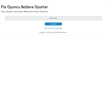 Tablet Screenshot of fixoyuncu.blogspot.com