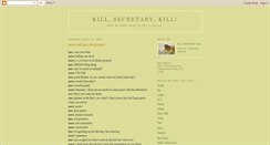 Desktop Screenshot of killsecretarykill.blogspot.com