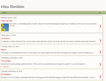 Tablet Screenshot of ginahawk.blogspot.com